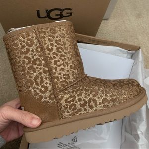 Ugg Kids Classic II Glitter Leopard